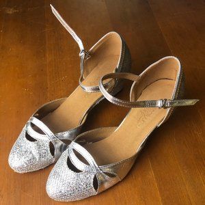 Ballroom Dance or Formal Heels, Silver, Sparkly, Fun